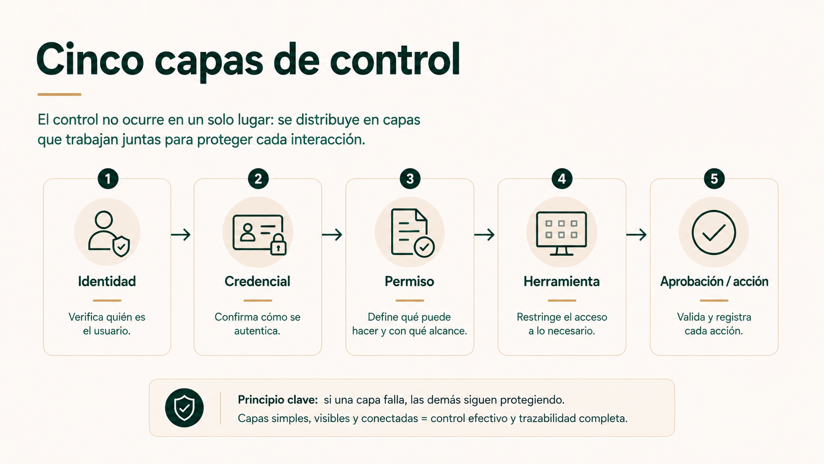 Cinco capas de control